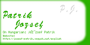 patrik jozsef business card